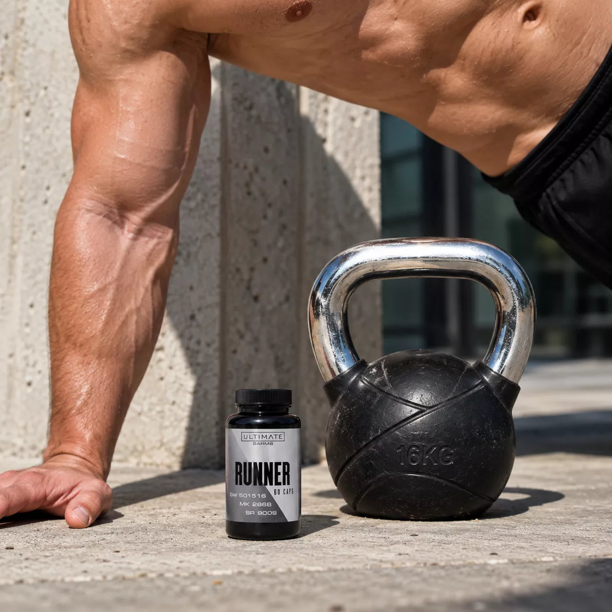 sunlit outdoor strength training