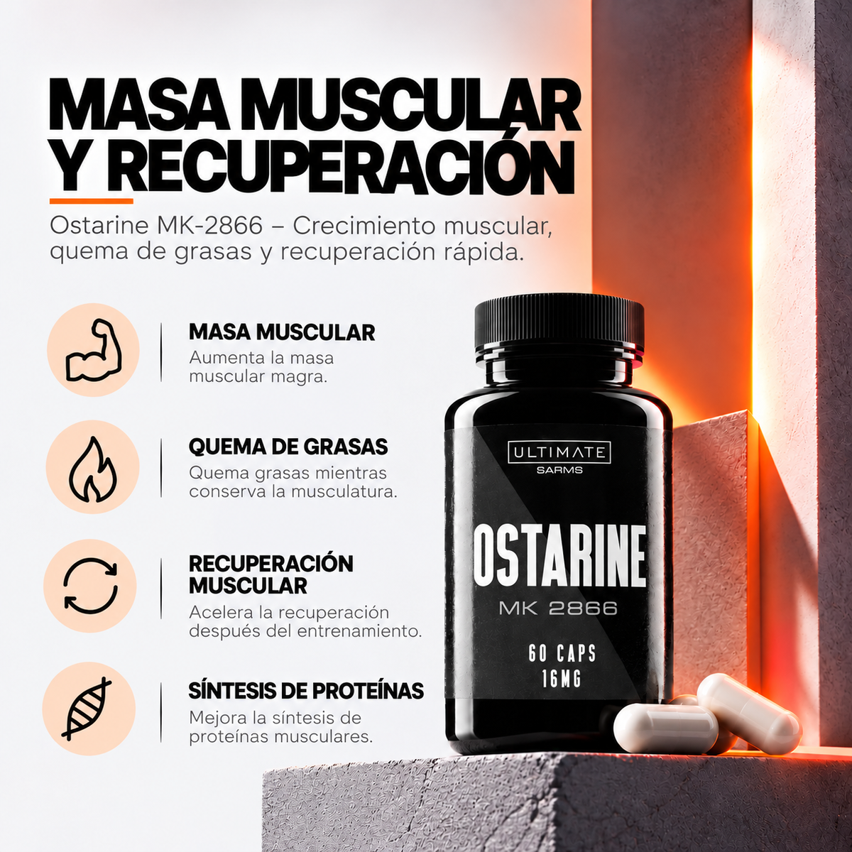 Ostarine Masa Muscular y Recuperacion